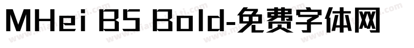 MHei B5 Bold字体转换